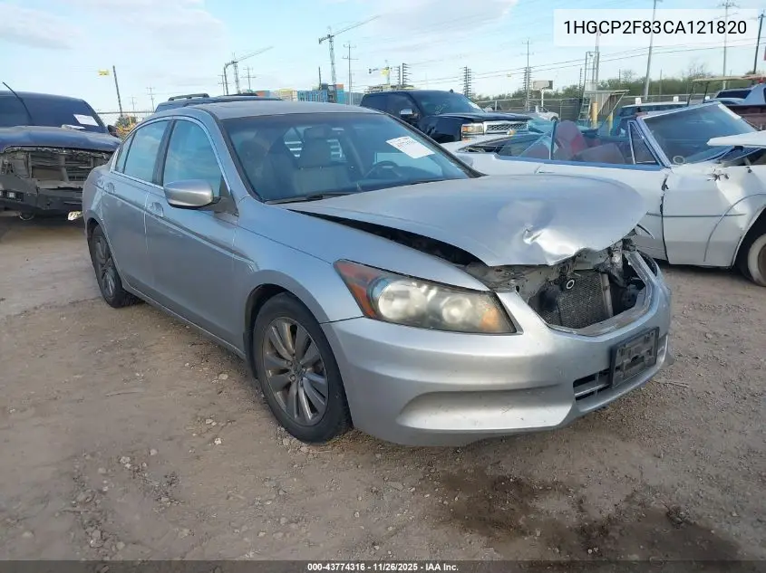 1HGCP2F83CA121820 2012 Honda Accord 2.4 Ex-L