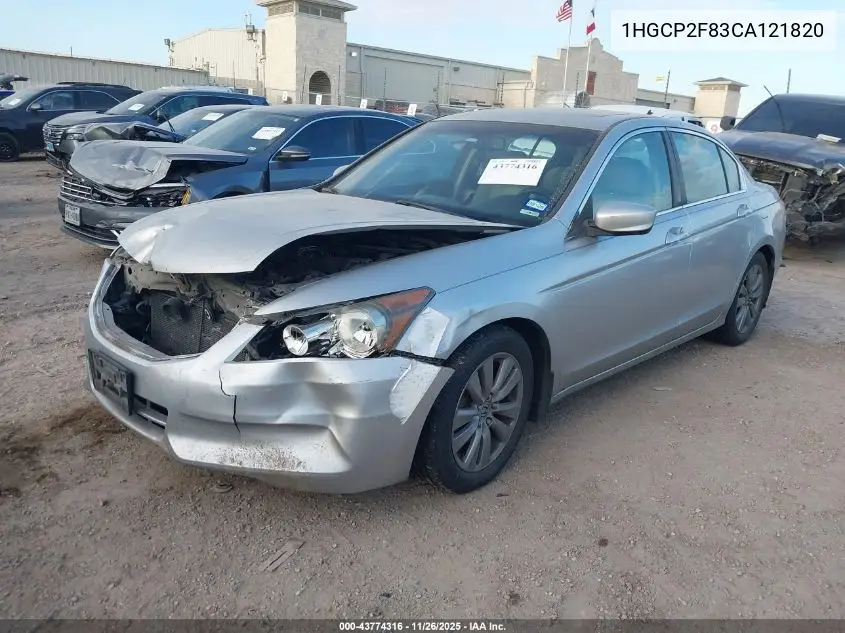 1HGCP2F83CA121820 2012 Honda Accord 2.4 Ex-L