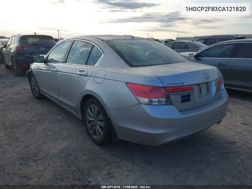 1HGCP2F83CA121820 2012 Honda Accord 2.4 Ex-L