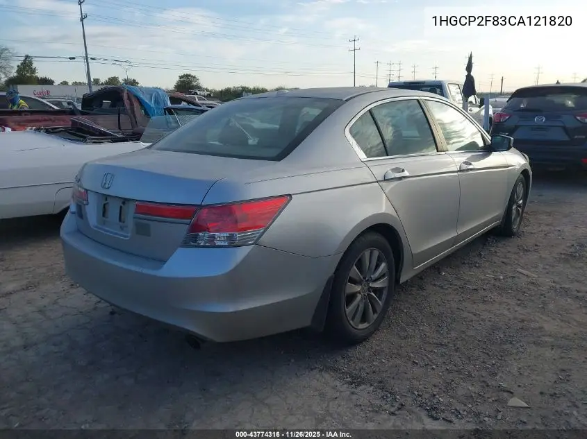 1HGCP2F83CA121820 2012 Honda Accord 2.4 Ex-L
