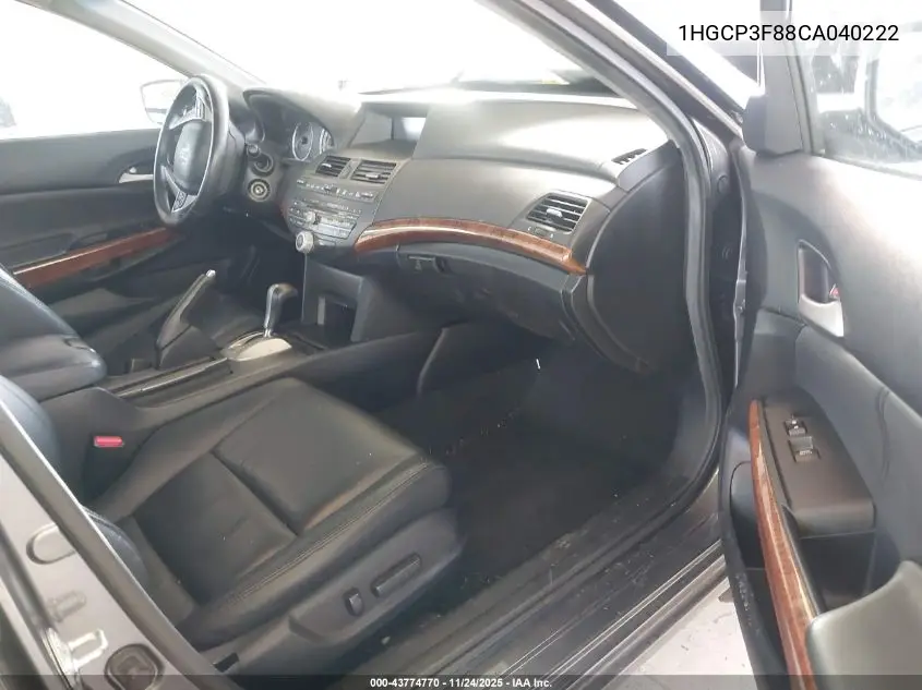 1HGCP3F88CA040222 2012 Honda Accord 3.5 Ex-L