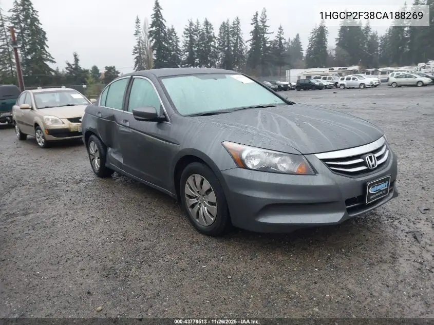 1HGCP2F38CA188269 2012 Honda Accord 2.4 Lx