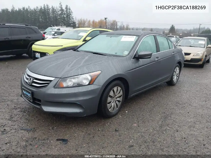 1HGCP2F38CA188269 2012 Honda Accord 2.4 Lx