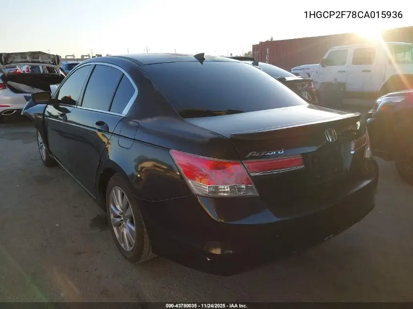 1HGCP2F78CA015936 2012 Honda Accord 2.4 Ex