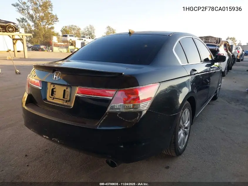 1HGCP2F78CA015936 2012 Honda Accord 2.4 Ex