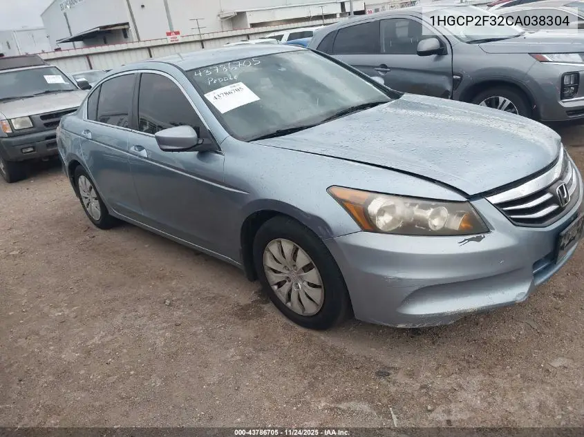 1HGCP2F32CA038304 2012 Honda Accord 2.4 Lx