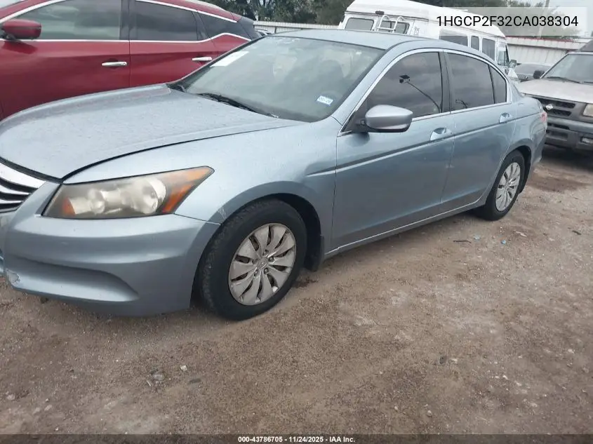 1HGCP2F32CA038304 2012 Honda Accord 2.4 Lx