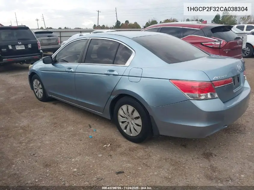 1HGCP2F32CA038304 2012 Honda Accord 2.4 Lx