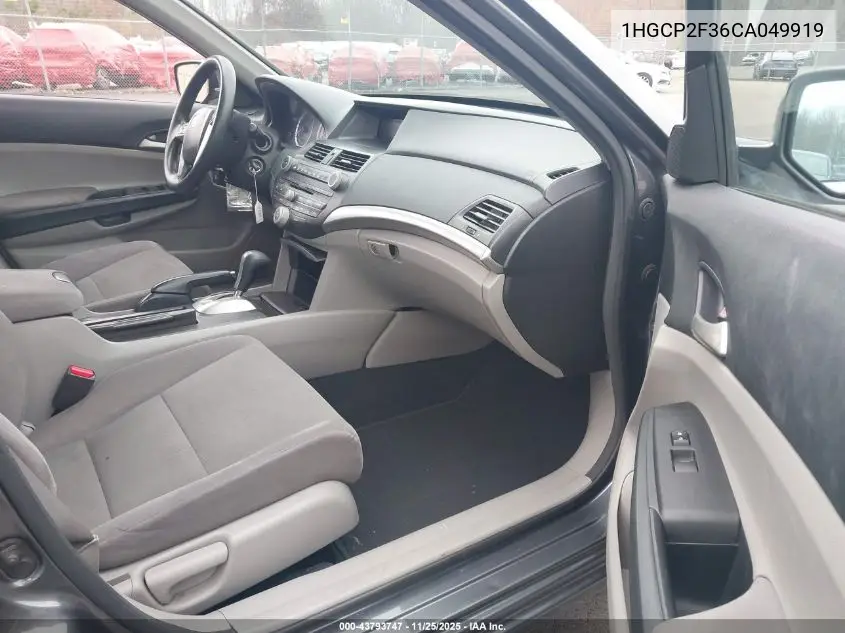 1HGCP2F36CA049919 2012 Honda Accord 2.4 Lx