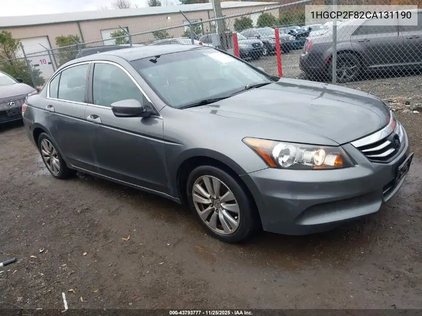 1HGCP2F82CA131190 2012 Honda Accord 2.4 Ex-L