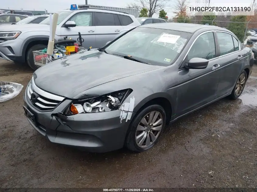 1HGCP2F82CA131190 2012 Honda Accord 2.4 Ex-L