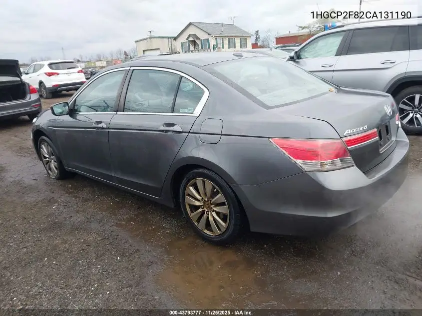 1HGCP2F82CA131190 2012 Honda Accord 2.4 Ex-L