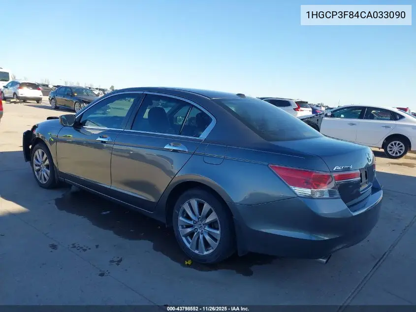 1HGCP3F84CA033090 2012 Honda Accord 3.5 Ex-L