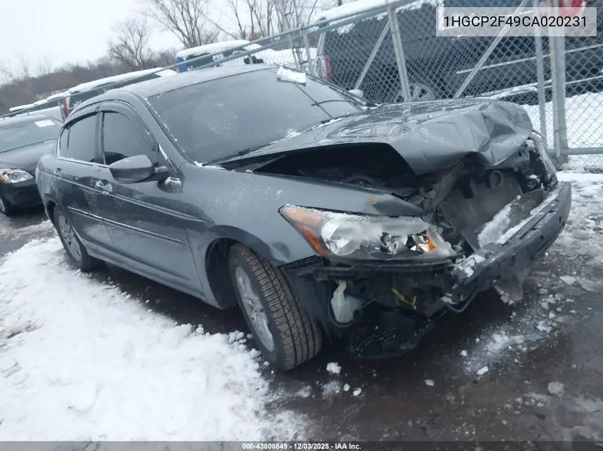 1HGCP2F49CA020231 2012 Honda Accord 2.4 Lx-P