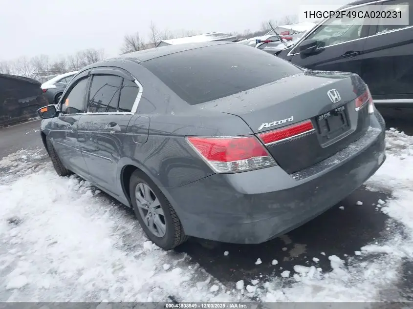 1HGCP2F49CA020231 2012 Honda Accord 2.4 Lx-P