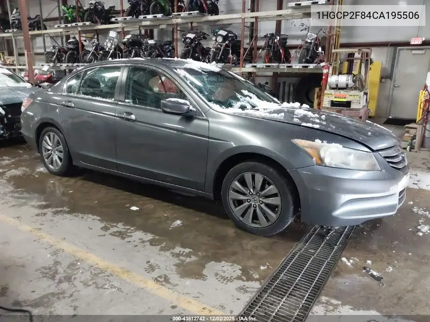 1HGCP2F84CA195506 2012 Honda Accord 2.4 Ex-L