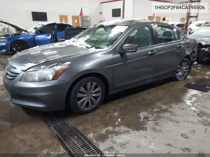 1HGCP2F84CA195506 2012 Honda Accord 2.4 Ex-L
