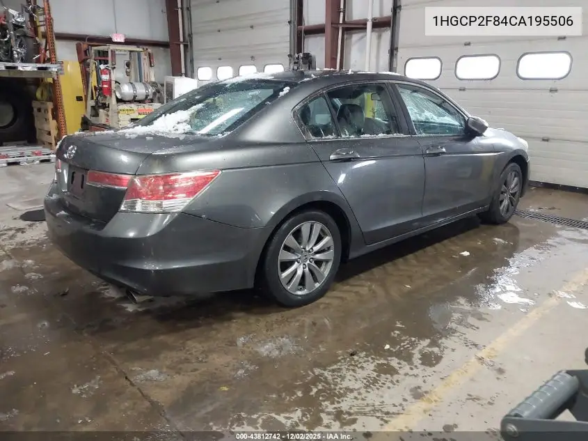 1HGCP2F84CA195506 2012 Honda Accord 2.4 Ex-L