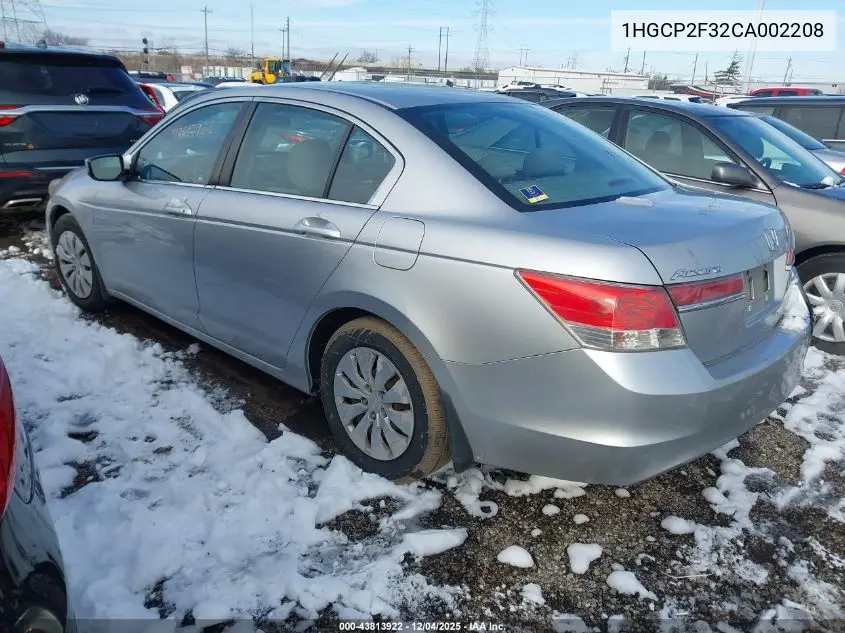 1HGCP2F32CA002208 2012 Honda Accord 2.4 Lx