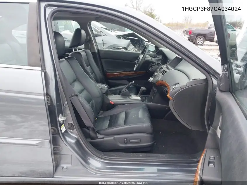 1HGCP3F87CA034024 2012 Honda Accord 3.5 Ex-L