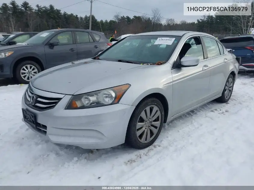 1HGCP2F85CA136979 2012 Honda Accord 2.4 Ex-L