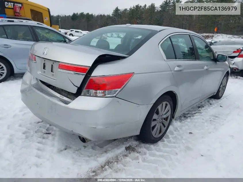 1HGCP2F85CA136979 2012 Honda Accord 2.4 Ex-L