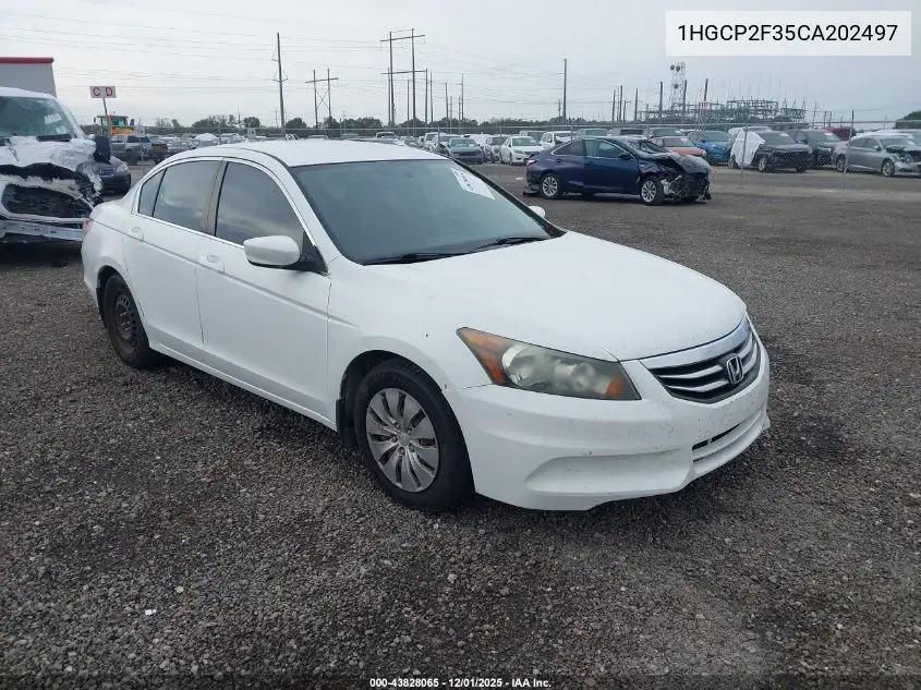 1HGCP2F35CA202497 2012 Honda Accord 2.4 Lx