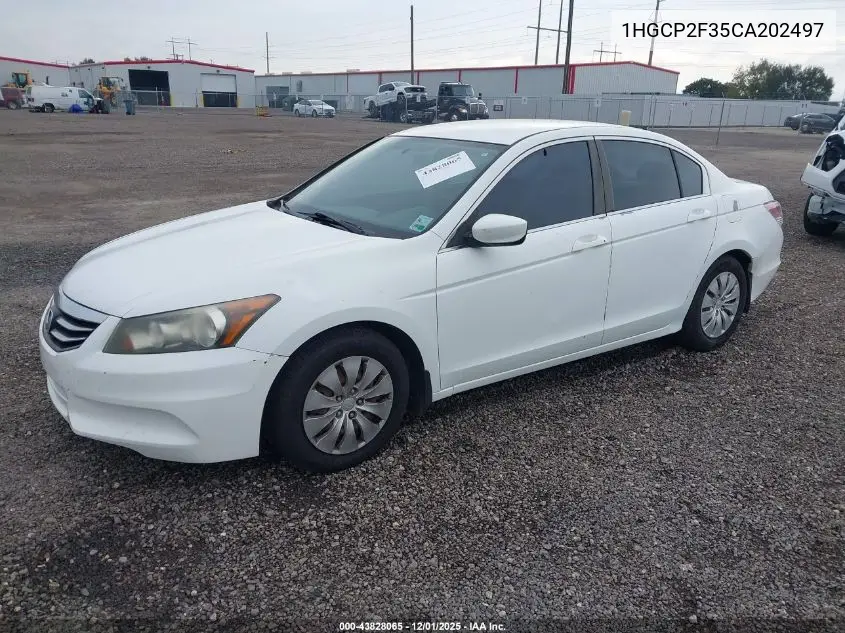 1HGCP2F35CA202497 2012 Honda Accord 2.4 Lx