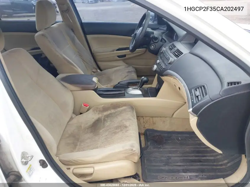 1HGCP2F35CA202497 2012 Honda Accord 2.4 Lx
