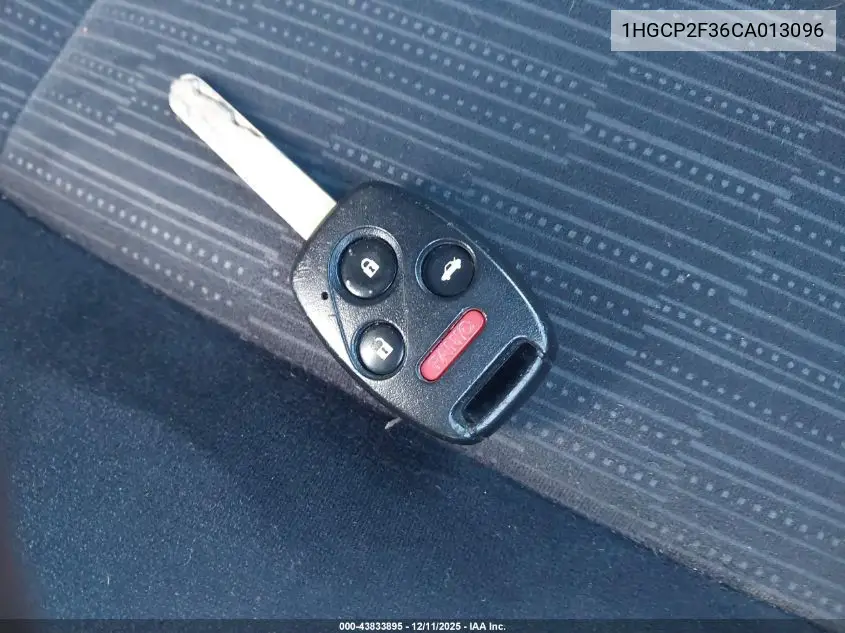 1HGCP2F36CA013096 2012 Honda Accord 2.4 Lx