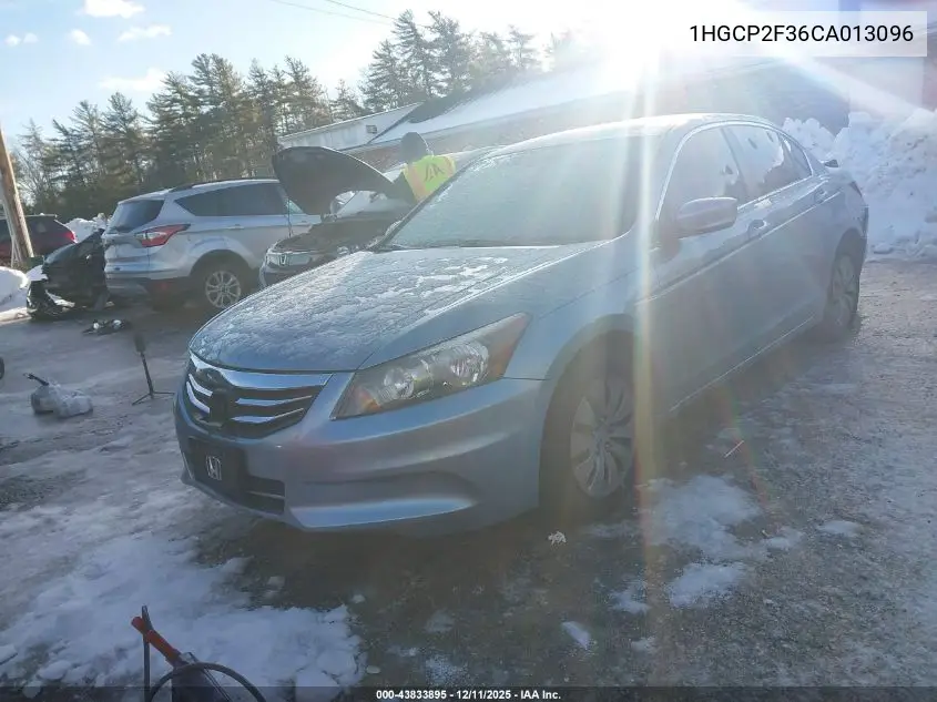 1HGCP2F36CA013096 2012 Honda Accord 2.4 Lx