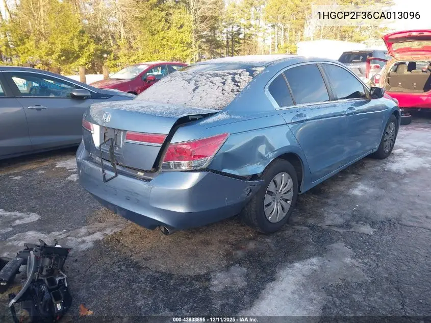 1HGCP2F36CA013096 2012 Honda Accord 2.4 Lx
