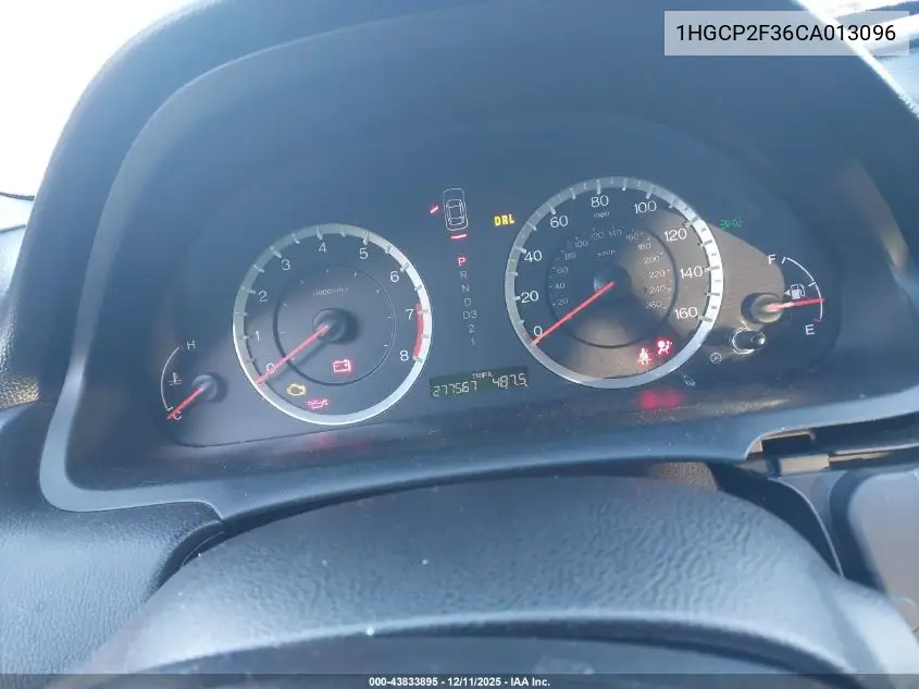 1HGCP2F36CA013096 2012 Honda Accord 2.4 Lx