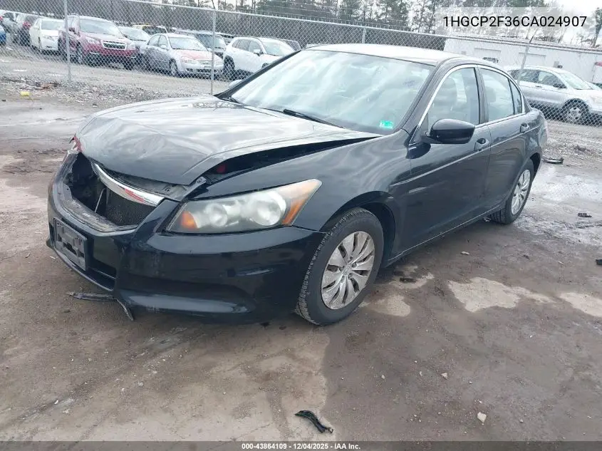 1HGCP2F36CA024907 2012 Honda Accord 2.4 Lx