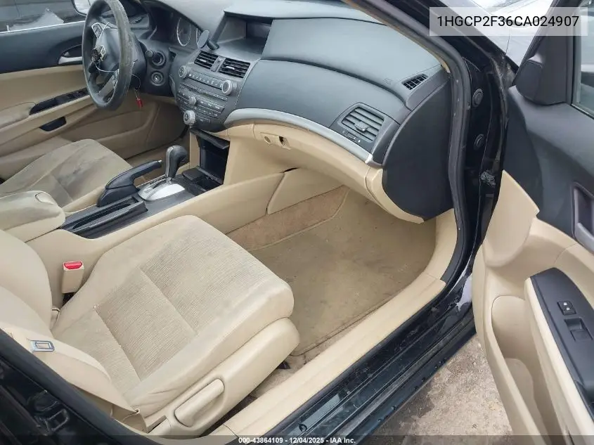 1HGCP2F36CA024907 2012 Honda Accord 2.4 Lx