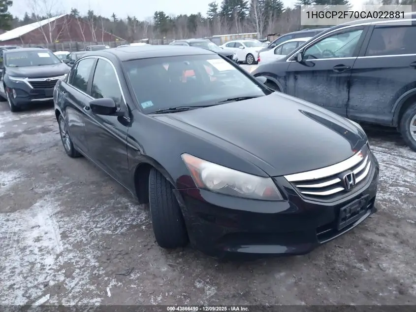 1HGCP2F70CA022881 2012 Honda Accord 2.4 Ex