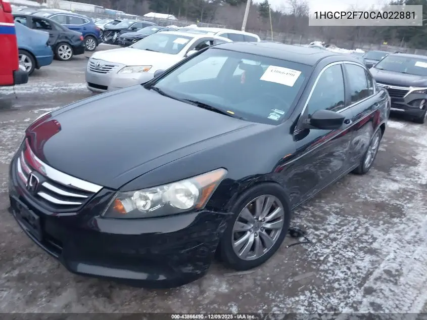 1HGCP2F70CA022881 2012 Honda Accord 2.4 Ex