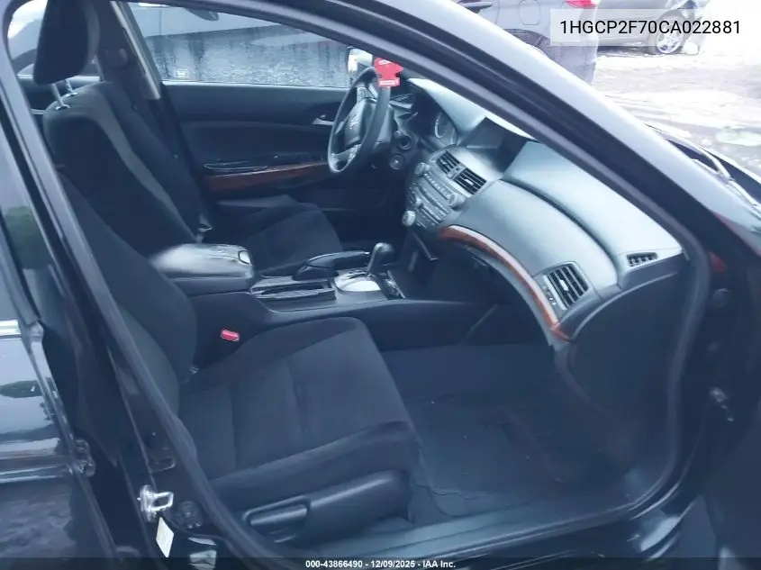 1HGCP2F70CA022881 2012 Honda Accord 2.4 Ex