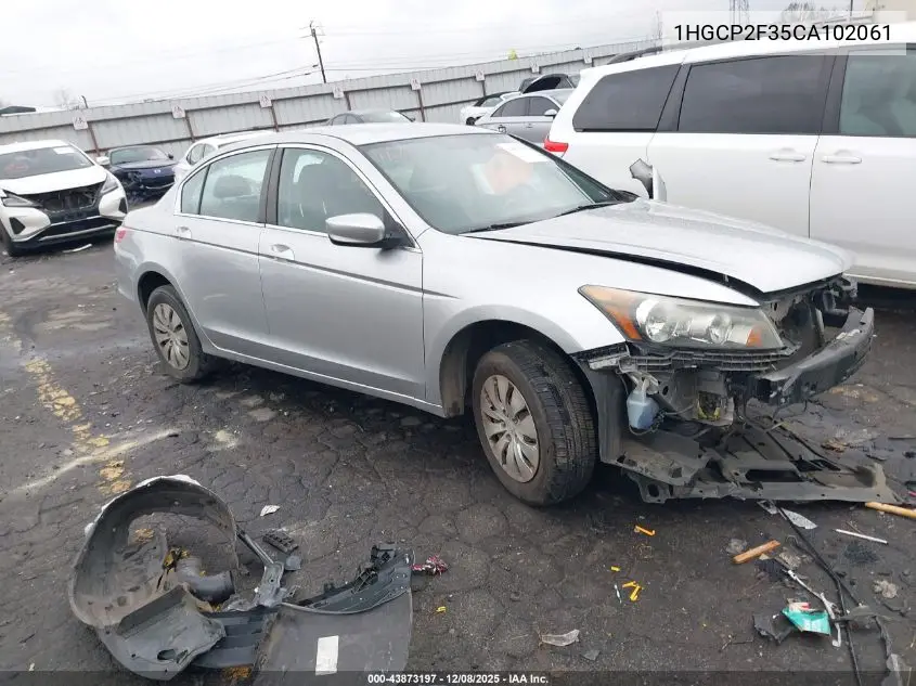 1HGCP2F35CA102061 2012 Honda Accord 2.4 Lx