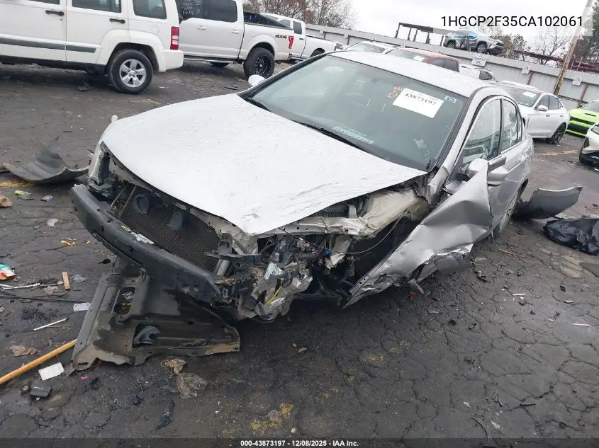 1HGCP2F35CA102061 2012 Honda Accord 2.4 Lx