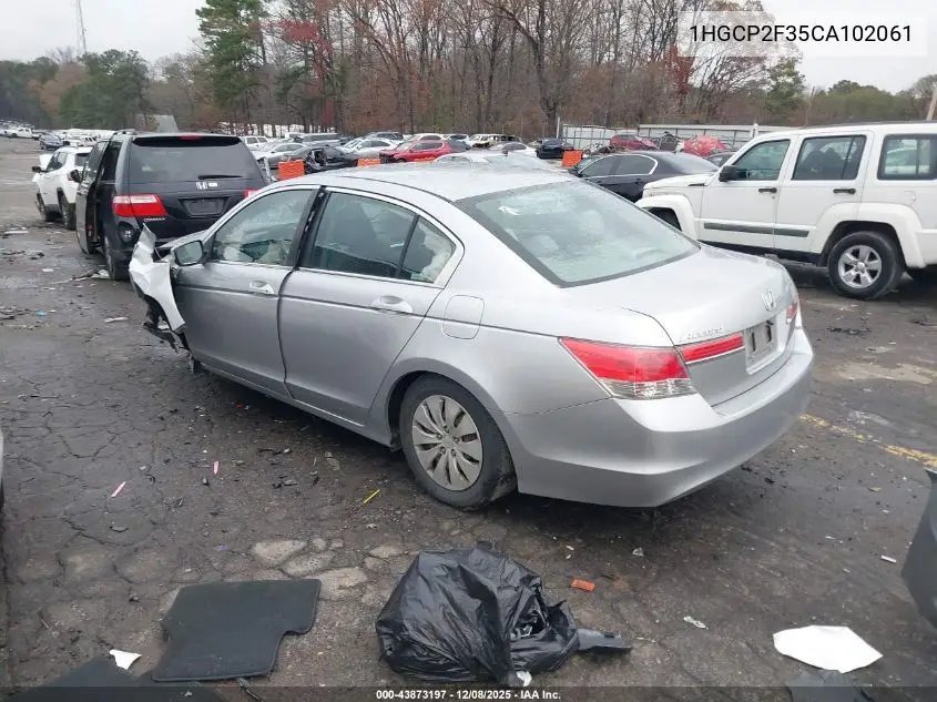 1HGCP2F35CA102061 2012 Honda Accord 2.4 Lx