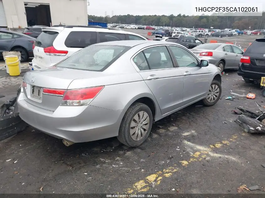 1HGCP2F35CA102061 2012 Honda Accord 2.4 Lx