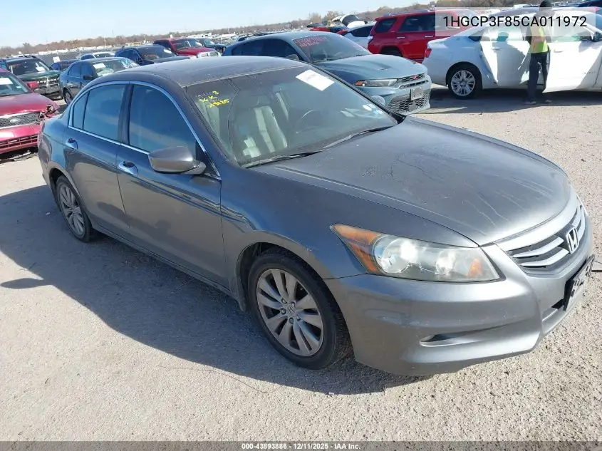 1HGCP3F85CA011972 2012 Honda Accord 3.5 Ex-L