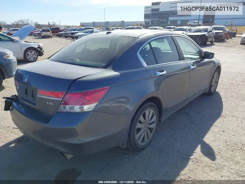 1HGCP3F85CA011972 2012 Honda Accord 3.5 Ex-L