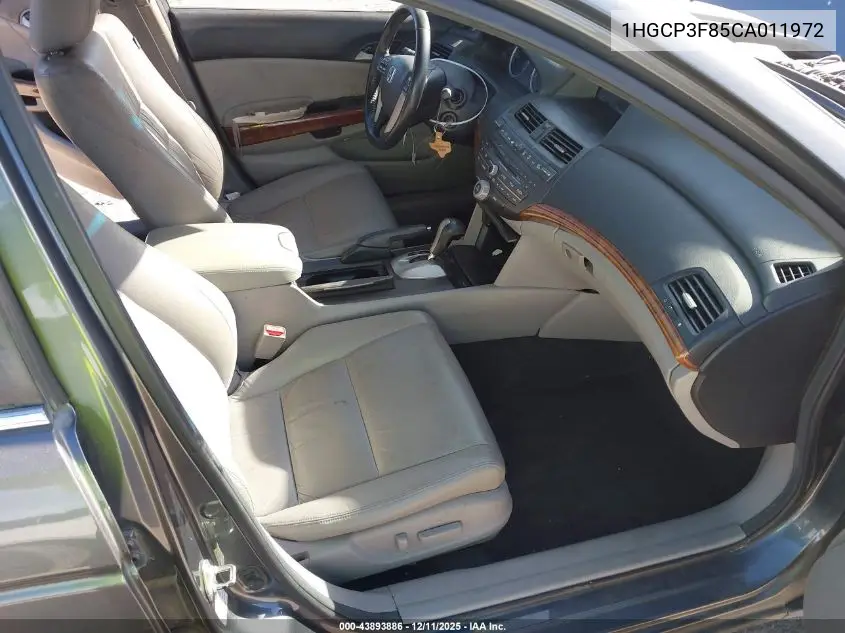 1HGCP3F85CA011972 2012 Honda Accord 3.5 Ex-L
