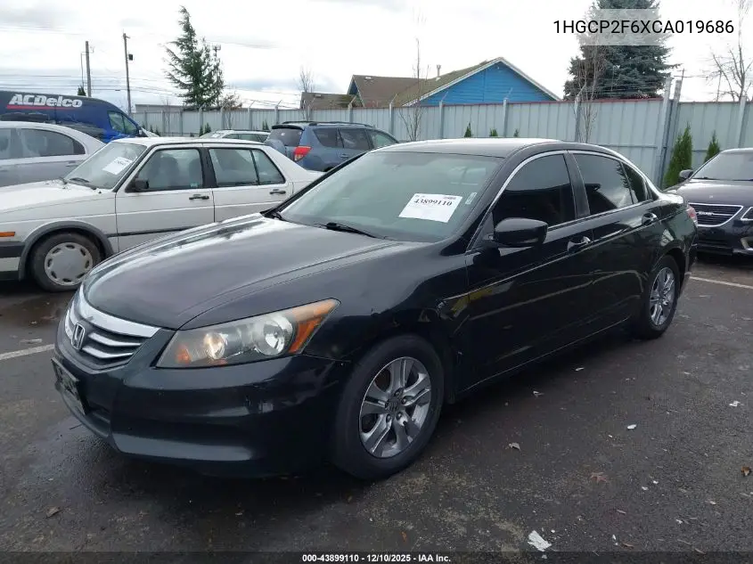 1HGCP2F6XCA019686 2012 Honda Accord 2.4 Se