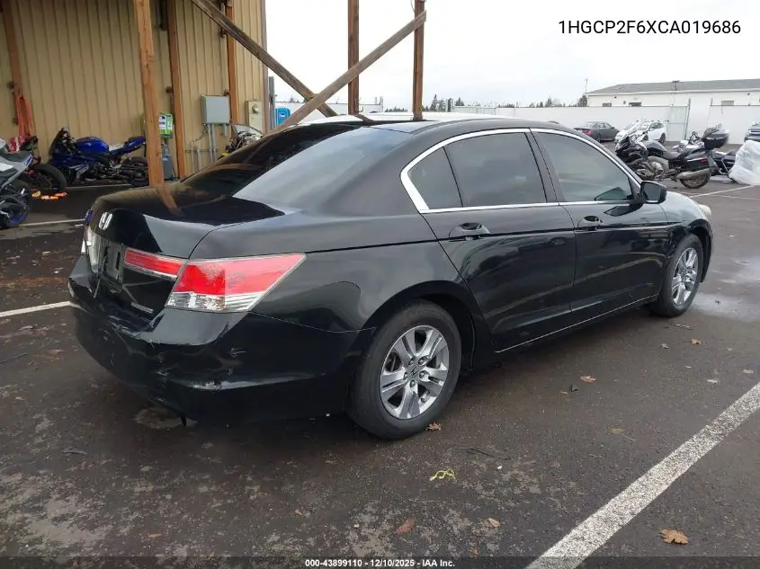 1HGCP2F6XCA019686 2012 Honda Accord 2.4 Se