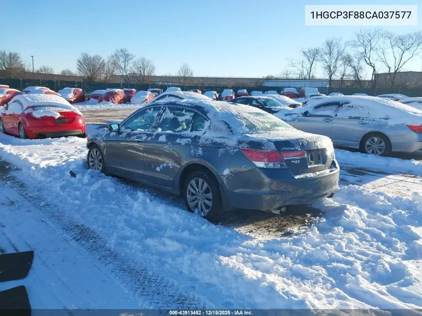 1HGCP3F88CA037577 2012 Honda Accord 3.5 Ex-L