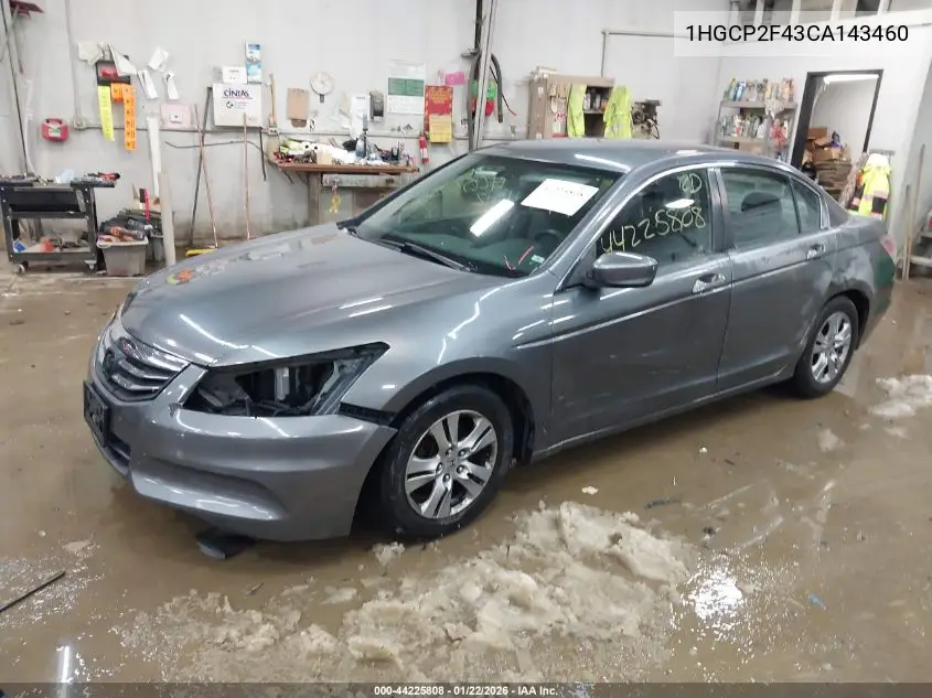 1HGCP2F43CA143460 2012 Honda Accord 2.4 Lx-P