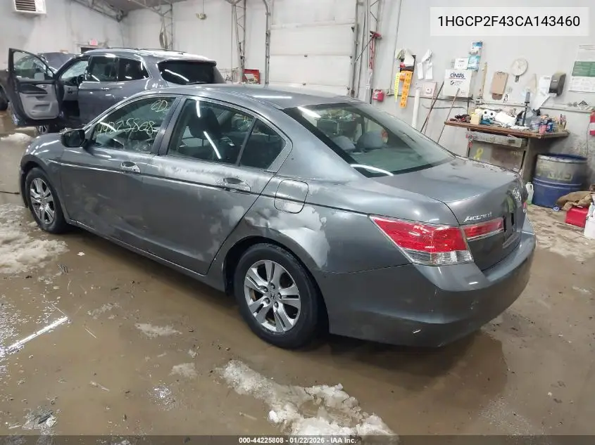1HGCP2F43CA143460 2012 Honda Accord 2.4 Lx-P